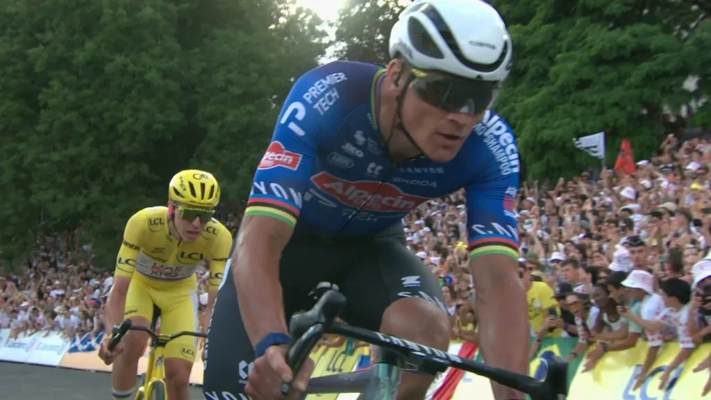 Van der Poel wins thrilling final stage, Pogacar claims fifth Tour de France overall victory